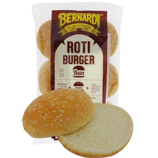 

Bernardi Roti Burger Wijen Ukuran Besar Isi 6