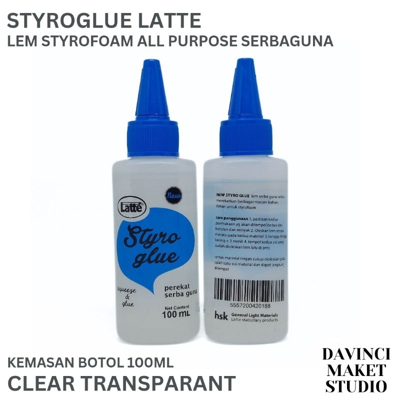 

Lem Styrofoam Gabus Serbaguna - Latte Styro Glue Unitac UHU All Purpose 100ml