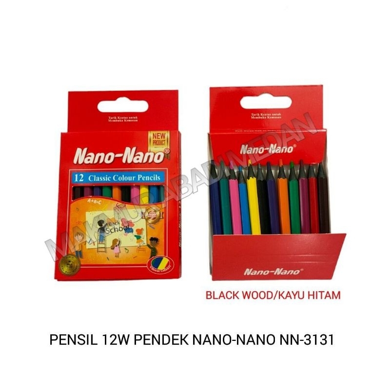 

Pensil 12 Warna Pendek NN-3131 Panjang NN-3232 Classic NANO NANO / Pensil Warna Panjang Pendek / Colour Pencil