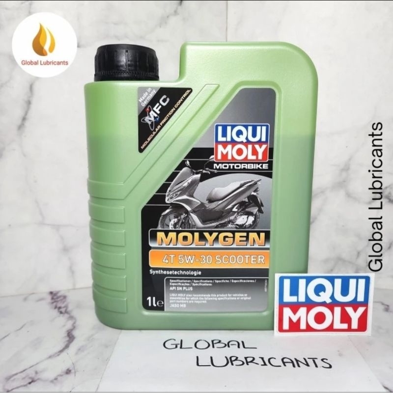 Liqui Moly LiquiMoly Motorbike MOLYGEN 4T 5W-30 Scooter SN PLUS 1L Germany (Oli Motor/ Kereta Matic/