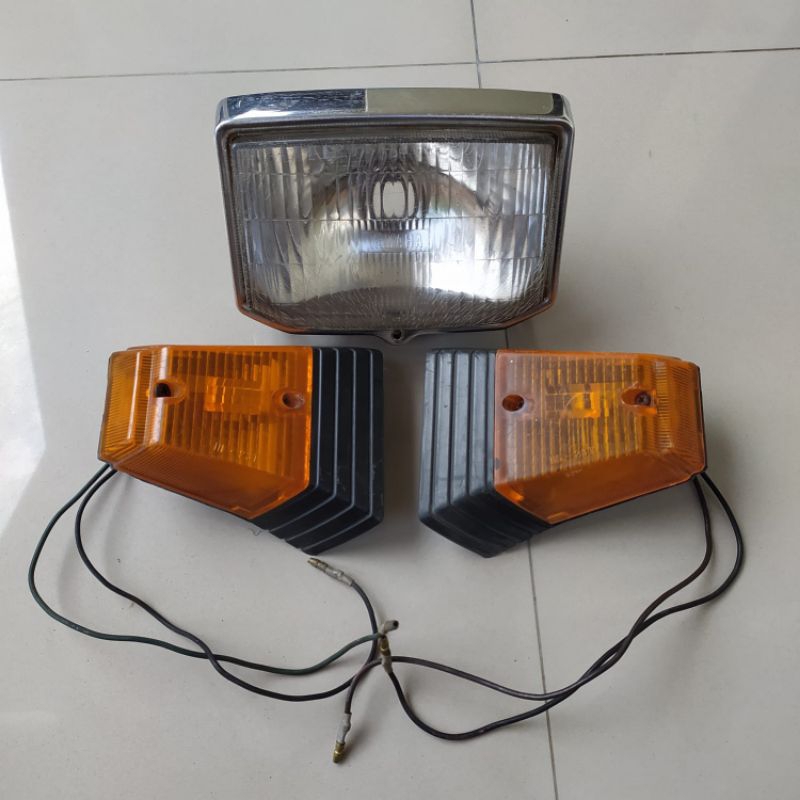 Headlamp Lampu Depan Sein Sen Riting Yamaha V80 Super Deluxe V80 Robot Sdx Original Copotan Motor