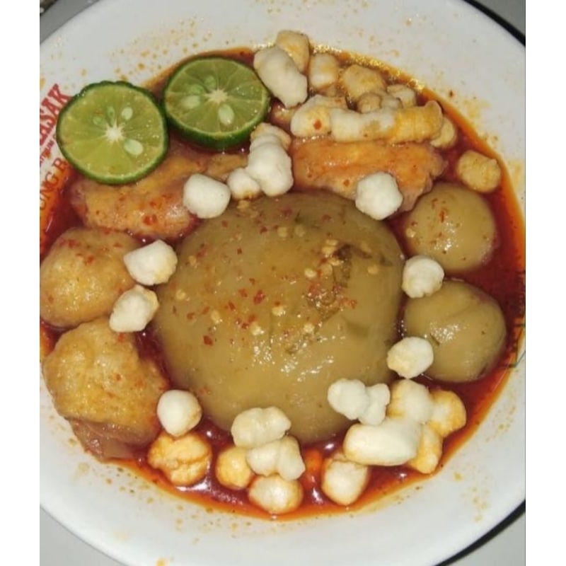 

Baso Aci Isi Ayam Suwir Jumbo xtra chili oil pedas Spesial