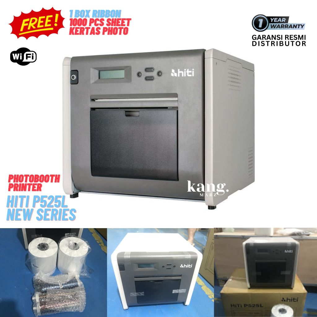 Printer HiTi P525L Printer Photobooth Free Roll Paper Tinta - Pengganti HiTi P510 dan P520 lebih bai