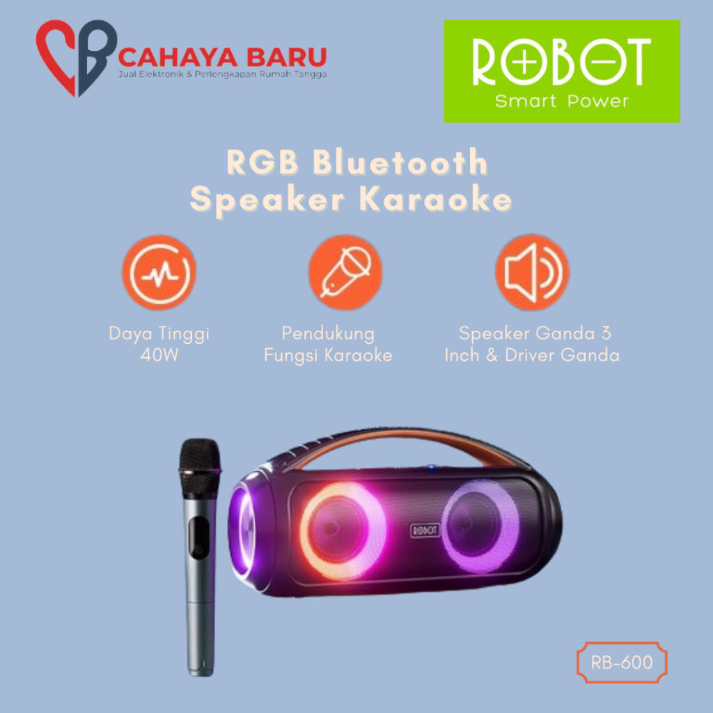 ROBOT SPEAKER KARAOKE RB-600