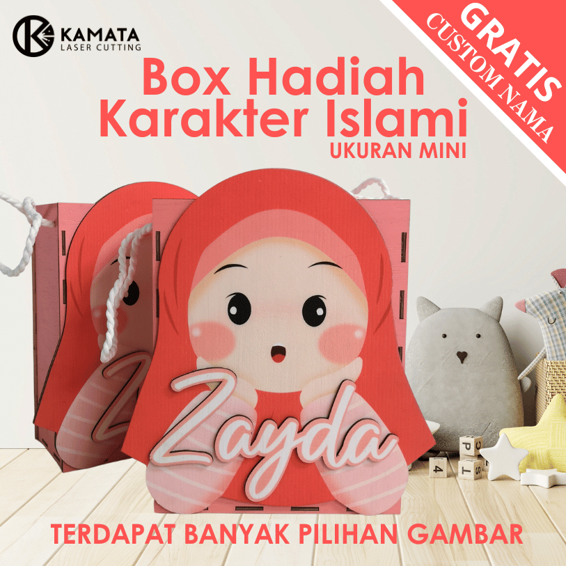 

Box Hadiah Ulang Tahun Karakter Lucu Mini Bisa Custom Nama