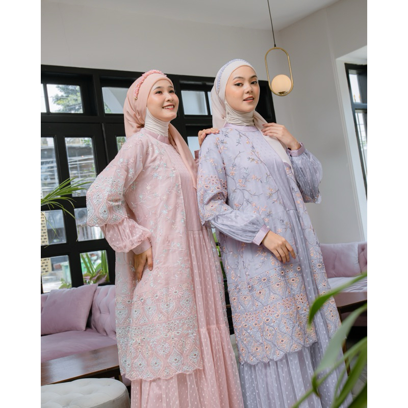 Mayra by Nazhifah Syari,dress Party,dres pesta,baju brukat/brokat