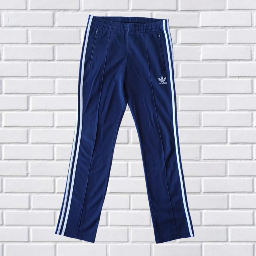 TRACKPANTS ADIDAS TREFOIL, SIZE 31-34 (SECOND BRANDED) NAVY, LP0015
