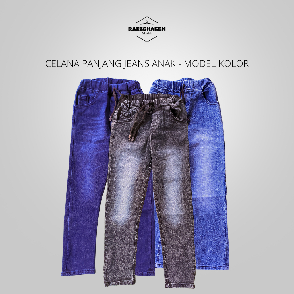 Exist - Celana Jeans Anak Model Kolor Ukuran 27, 28, 29 Umur 12 - 14 th