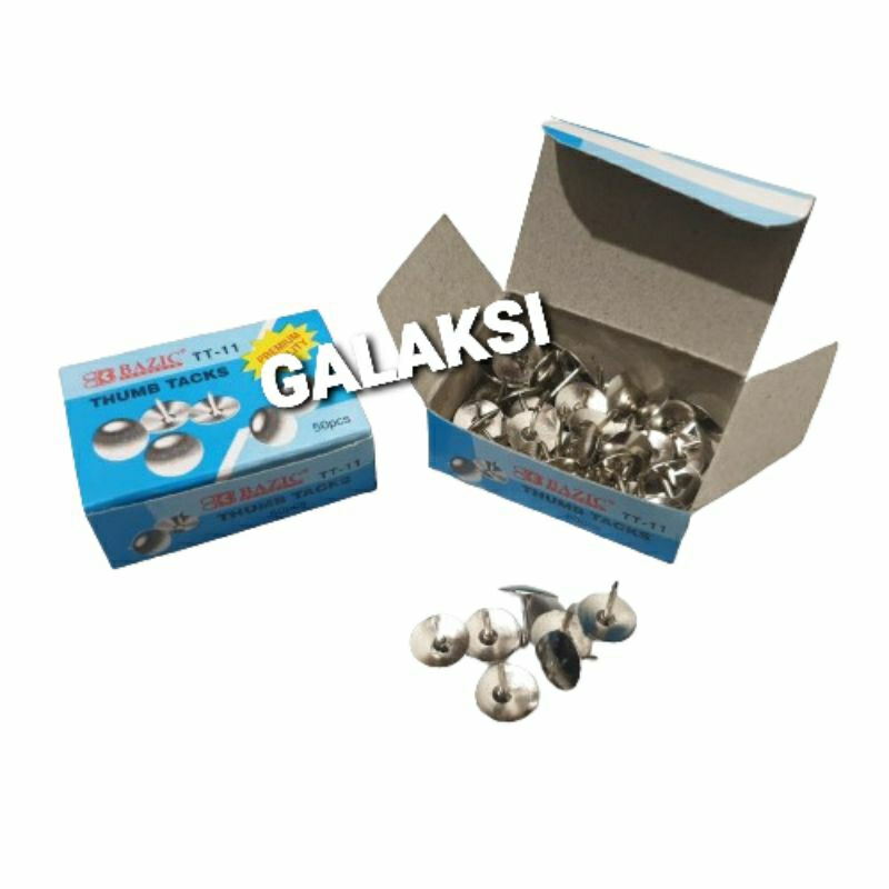 

PAKU PAYUNG / PAKU TINDIS / THUMB TACKS ( ISI 50 PCS)