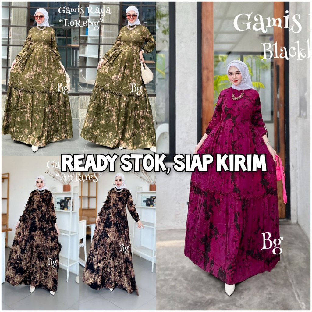 BG ORI RAYA NEW "READY" GAMIS RAYA TWILL ORI SIZE " S M L XL XXL " | GAMIS TWILL ABSTRAK | TWILL MAL