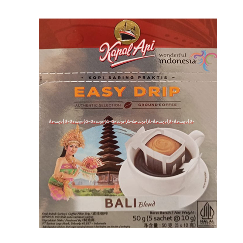 

Kapal Api Easy Drip Bali Blend 5sachet Kopi Dengan Saringan Filter