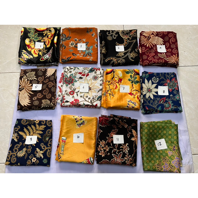 OBRAL KAIN SERBA 50-90cm bahan maxmara satin batik silk chiffon sutera tessa polos motif toyobo papu