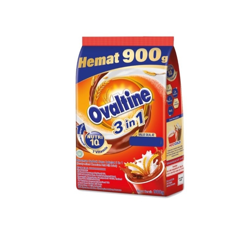 

Ovaltine 3in1 minuman serbuk coklat 900g