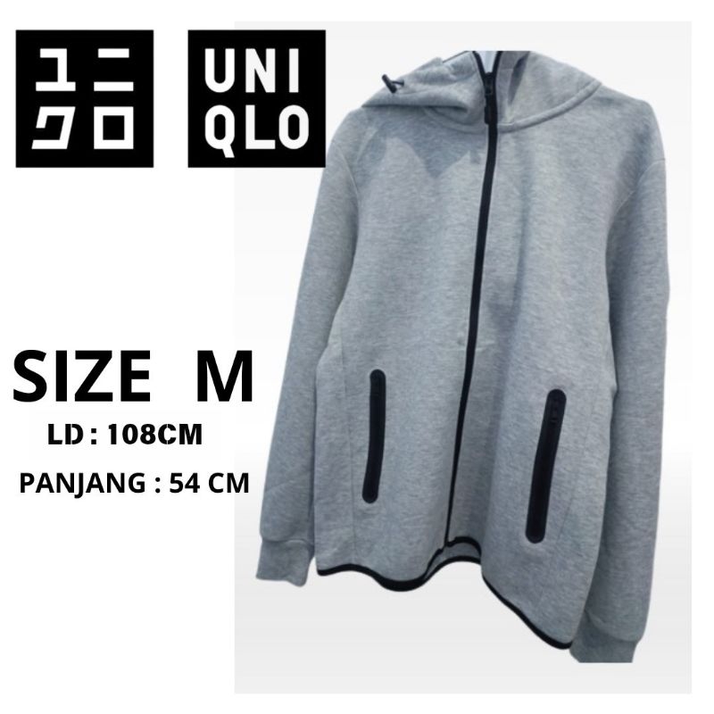 HOODIE ZIPPER BRAND UNIQLO (SECOND)