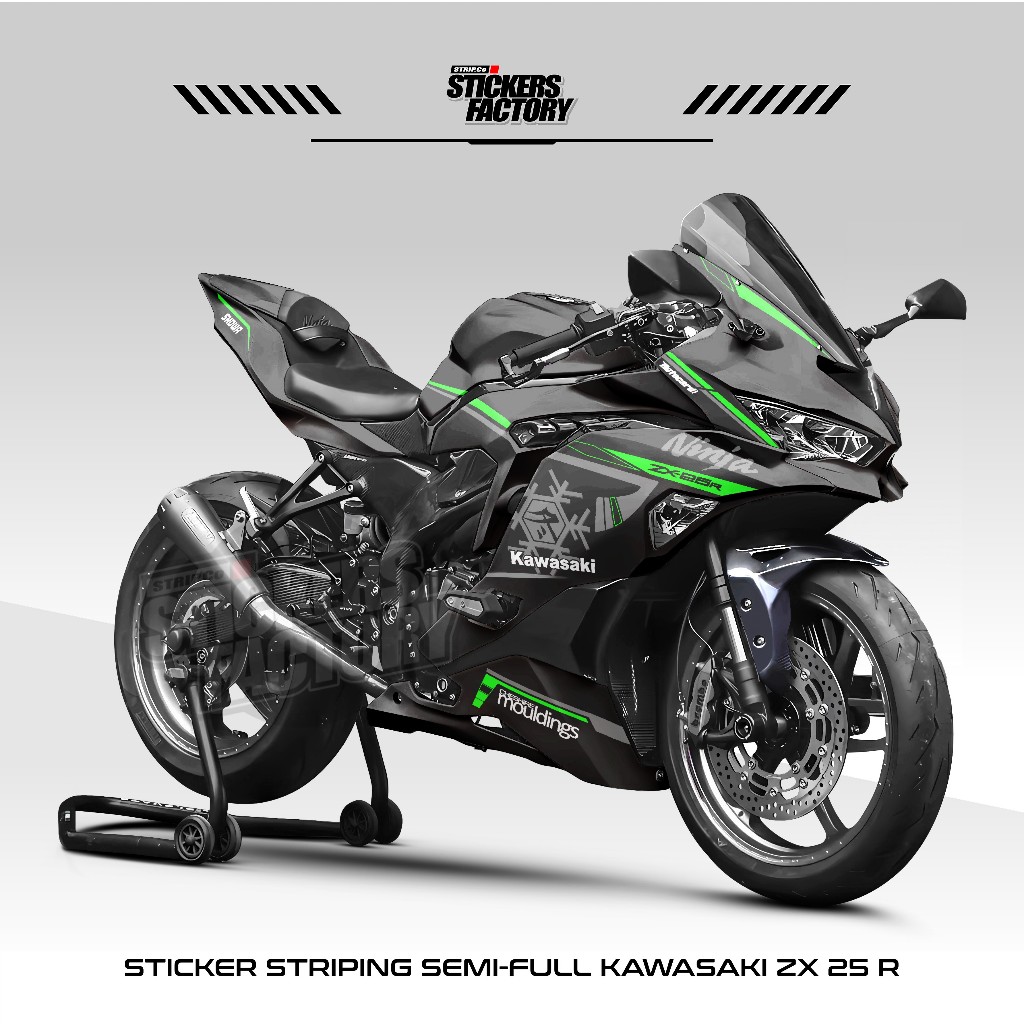 STICKER STRIPING SEMIFULL KAWASAKI NINJA ZX25R / DECAL ZX25R / STIKER MOTOR ZX25 VARIASI / ZX25 / 15