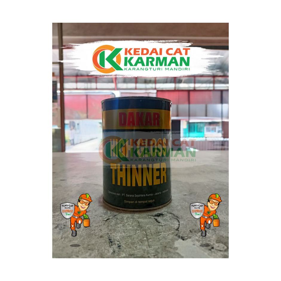 THINNER HIGH GLOSS DAKAR HITAM - THINER PENGENCER CAT PELARUT CAT DAKAR CAT MOBIL MOTOR 1 LITER