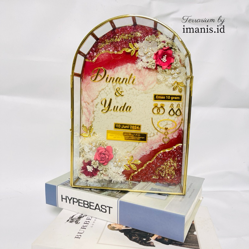 frame mahar resin / bingkai mahar terrarium