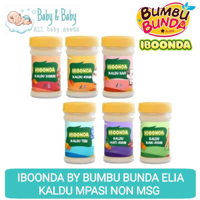 

IBOONDA By Bumbu Bunda Elia Kaldu Bubuk 75gr - Kaldu Mpasi Non MSG