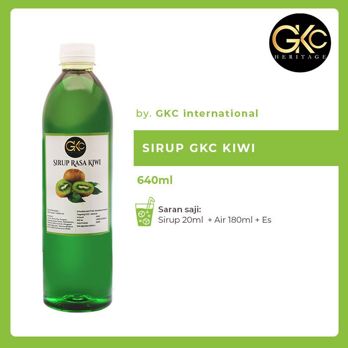 

GKC Heritage - Minuman Sirup Kiwi/ Kiwi Syrup HALAL 640 ml