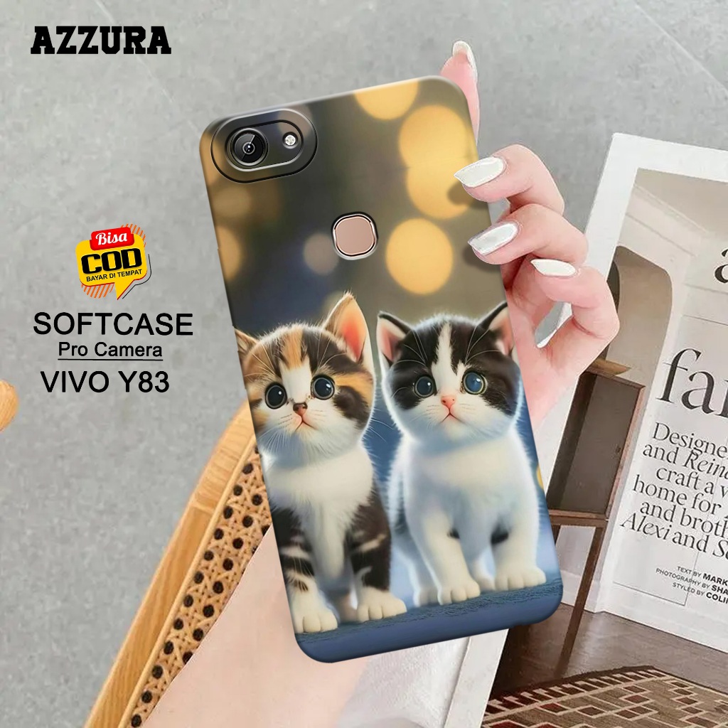 AZZURA - Softcase Vivo Y83 Terbaru - Cats Case - Case Vivo Y83 Terbaru - Casing Hp Vivo Y83 Terbaru 