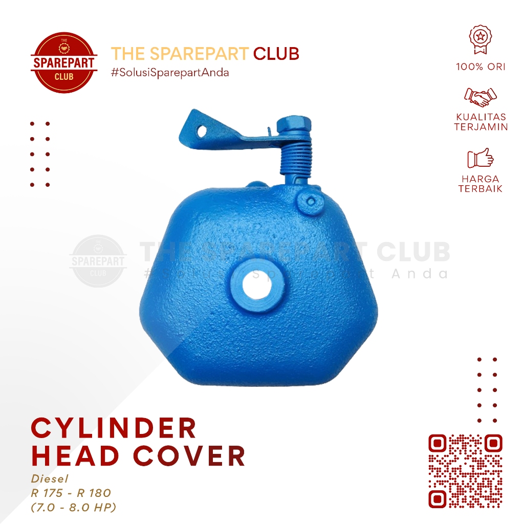 Penutup Silinder Kop Head Cover Bonet Diesel R175 R180 7 8 PK HP - Cylinder Head Cover