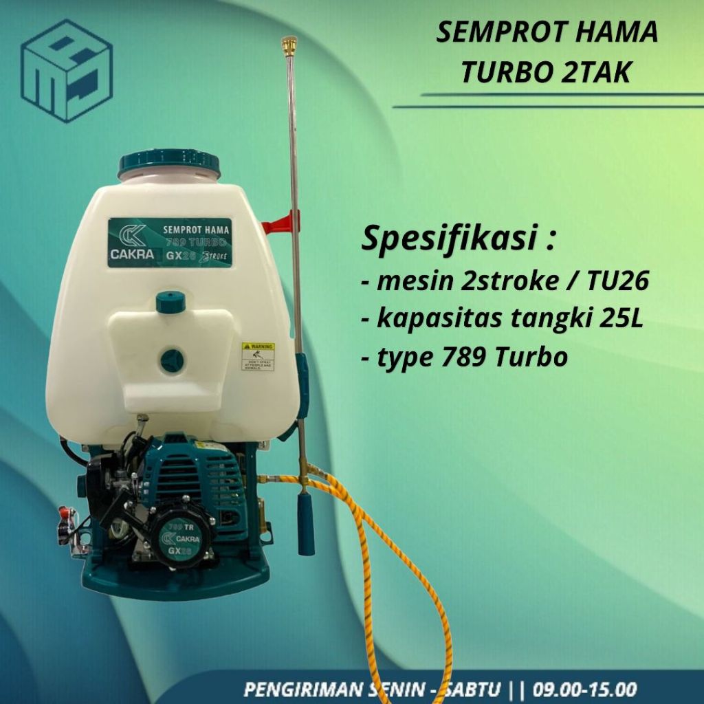 Power Sprayer GX26 2 TAK Mesin Semprot Hama TU26 25L CAKRA MODEL THAILAND 789