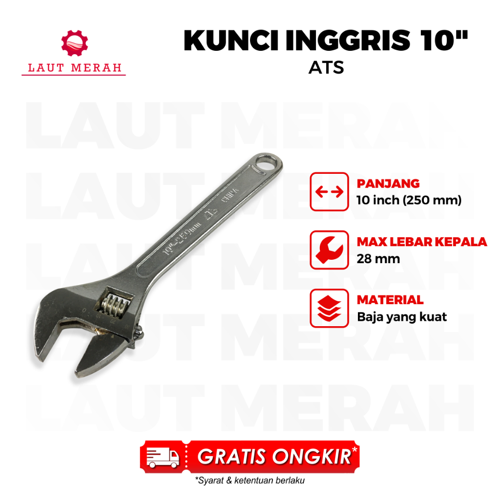 Kunci Inggris 10 inch Original ATS