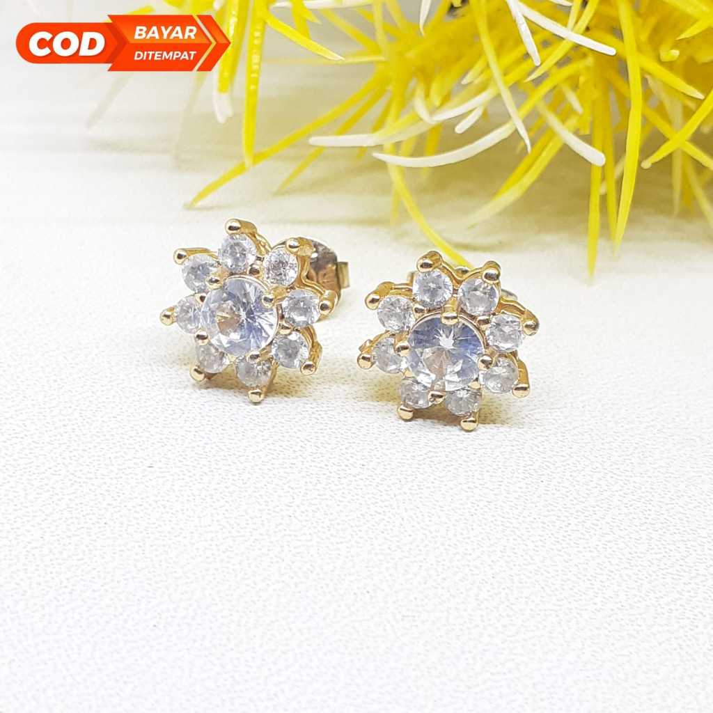 mytitanium-anting xuping lapis emas model kekinian wanita dewasa kwalitas terbaik HBS3