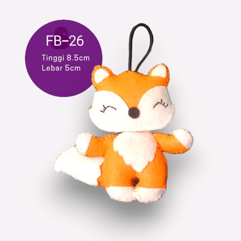 Boneka Flanel Fox Orange