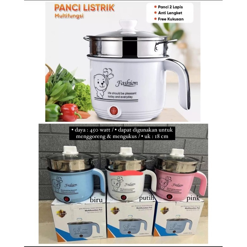 Panci Listrik, Panci listrik fashion, Cookware elektrik