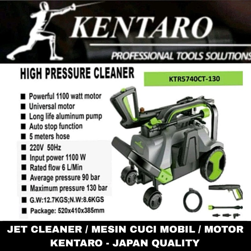 KENTARO - JET CLEANER / MESIN CUCI MOBIL / MOTOR + CUCI SALJU - JAPAN QUALITY