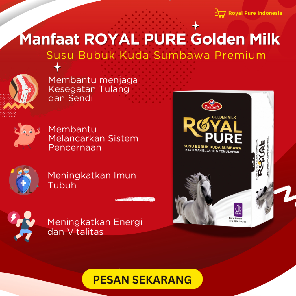 

[PAKET 1 BOX] ROYAL PURE SUSU KUDA LIAR SUMBAWA PREMIUM