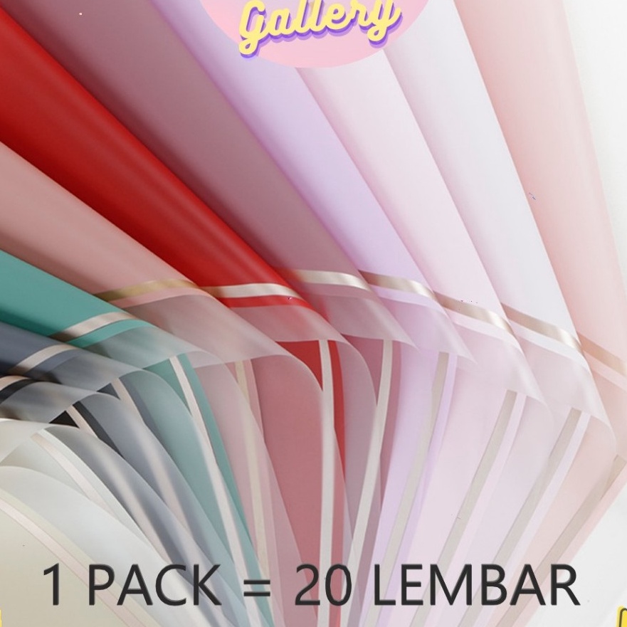 

Terbaik 1 PACK 2 LEMBAR Kertas Bunga Buket Transparan List Gold Flower Wrapping Kertas Flower Wrapping Paper KB613