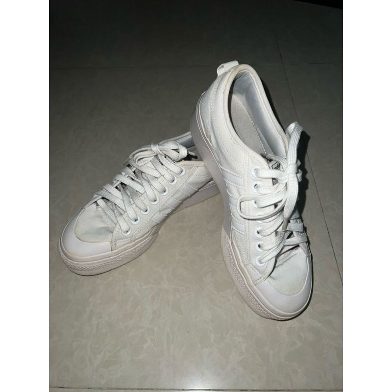 (PL) Adidas Nizza Platform (White) size 42 2/3