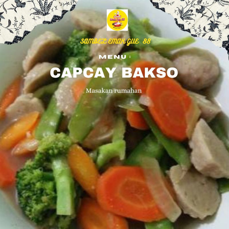 

CAPCAY BAKSO/PORSI (MASAKAN RUMAHAN YANG GA MURAHAN , BANYAK DAN MURAH )