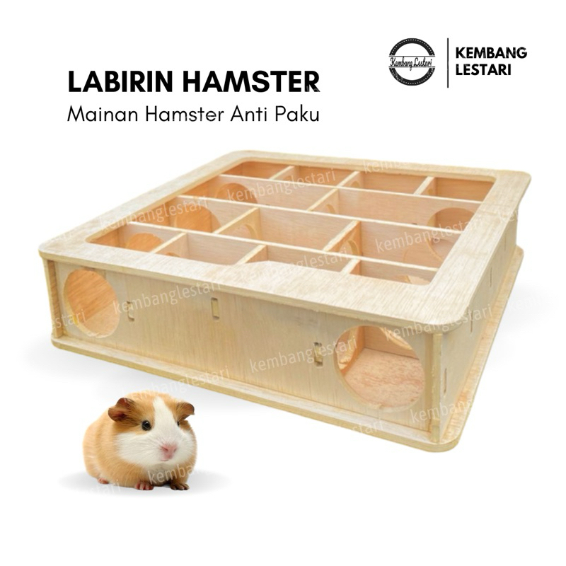 Maze labirin hamster mainan hamster kayu