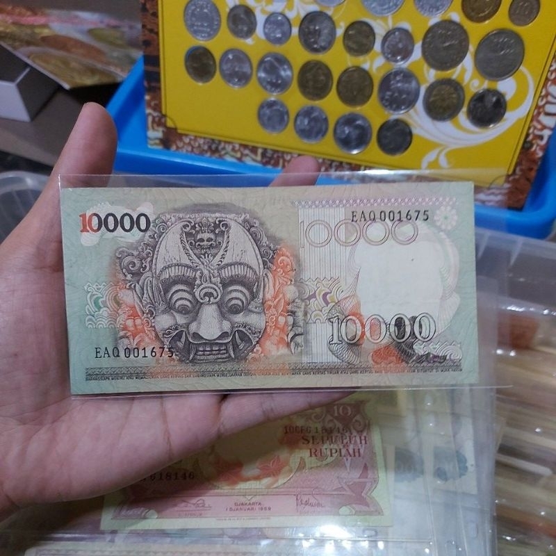 Uang Kuno 10000 Barong 1975