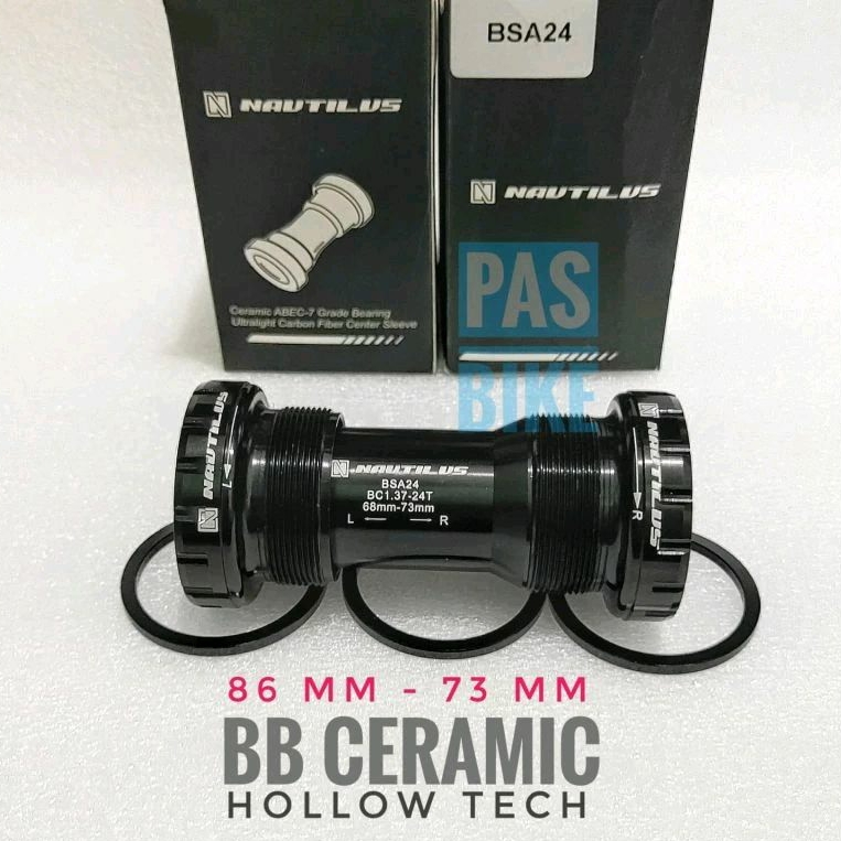 BB Ceramic MTB BB HT2 Nautilus BSA24 Hitam