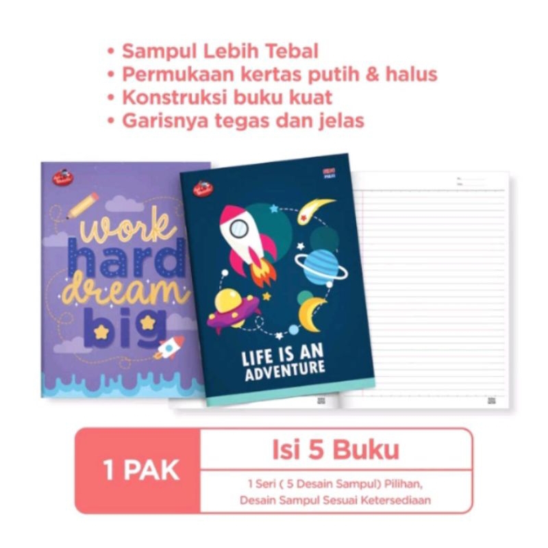 

BUKU TULIS SIDU CAMPUS 42 LEMBAR ISI 5 BUKU