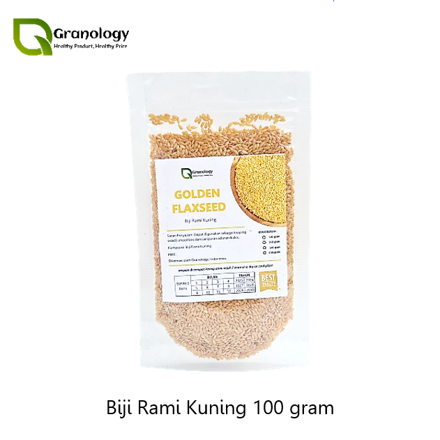 

Golden Flax Seed / Biji Rami Kuning (100 gram) by Granology