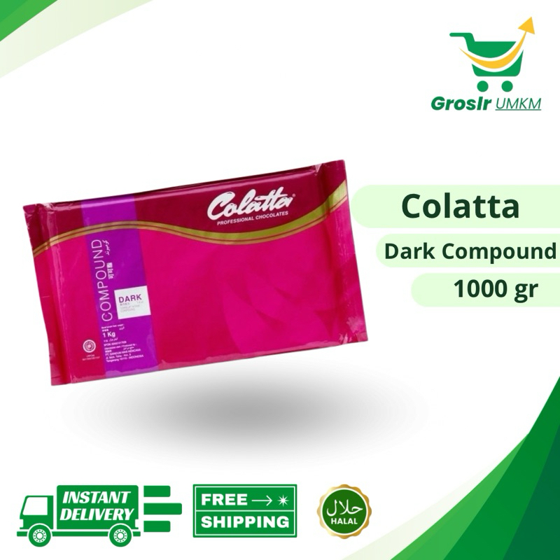 

Grosir UMKM - COLATTA DARK COMPOUND 1 KG - CHOCOLATE - COKLAT 1KG