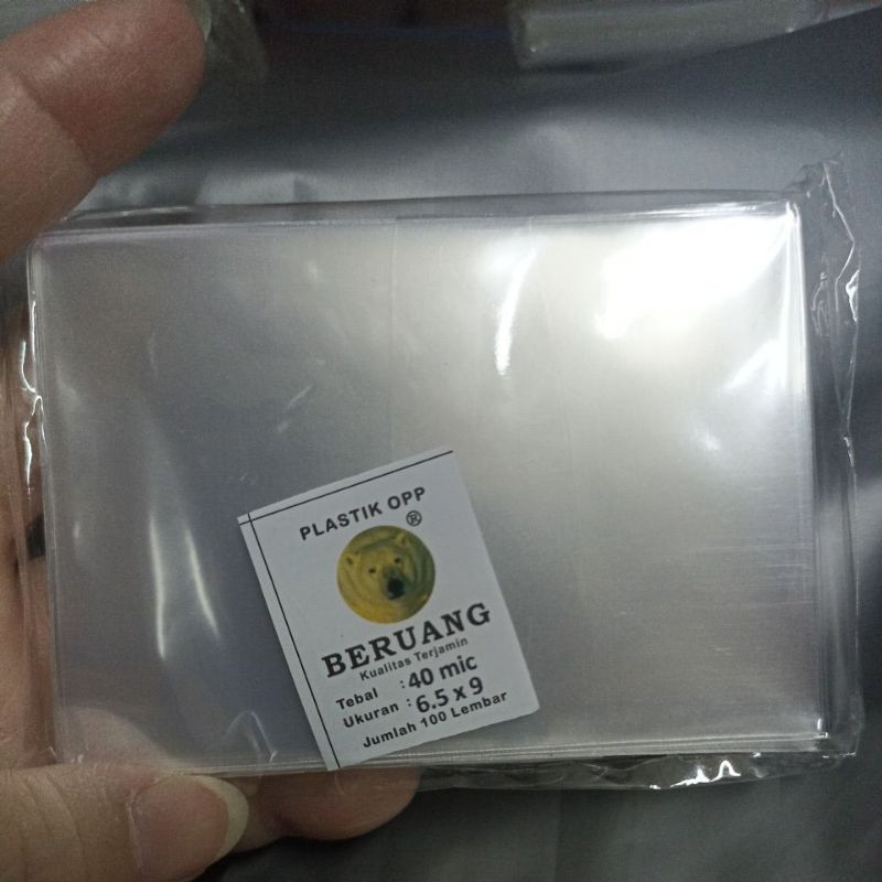 

(40 micron) OPP 6,5x9 tanpa lem