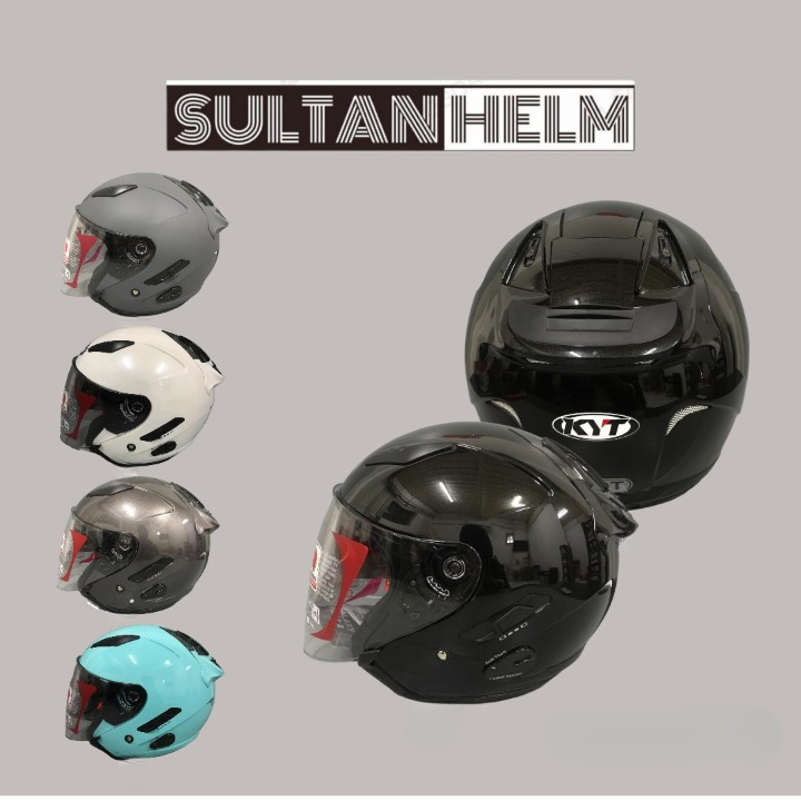 KYT HELM GALAXY SLIDE FLAT R SOLID BLACK DOFF | KYT GALAXY FLAT R SOLID