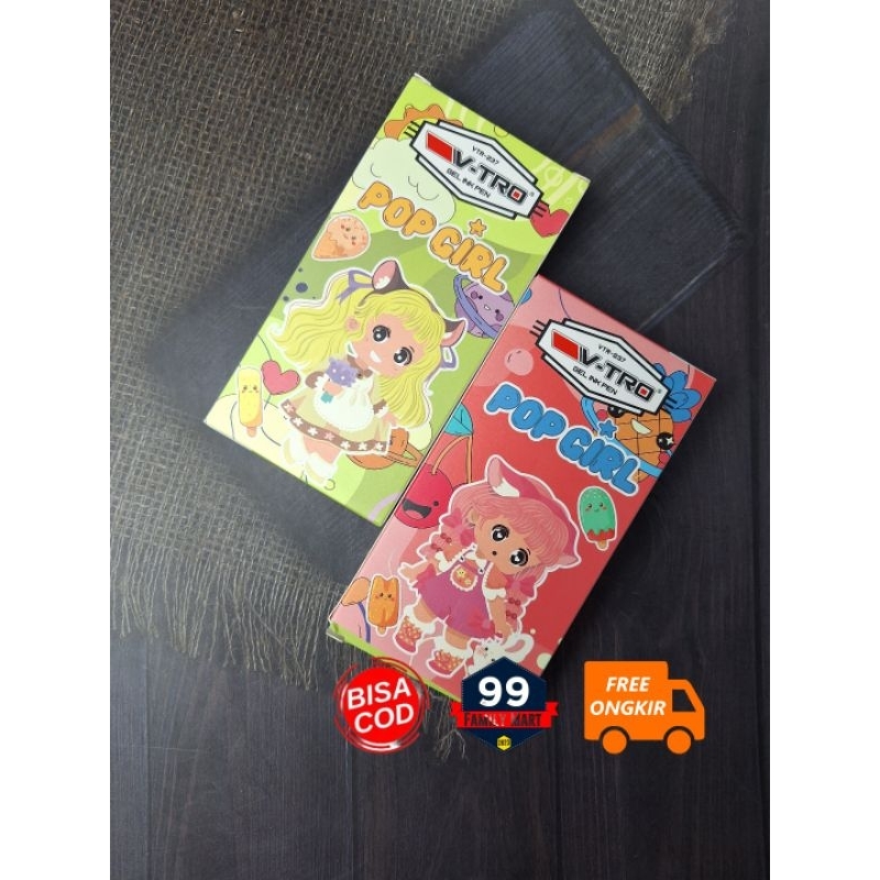 

V-tro Pulpen POP Girls/Pulpen Gel/Pulpen Fancy/Gel Ink Pen/Pena Cair/Pulpen Basah