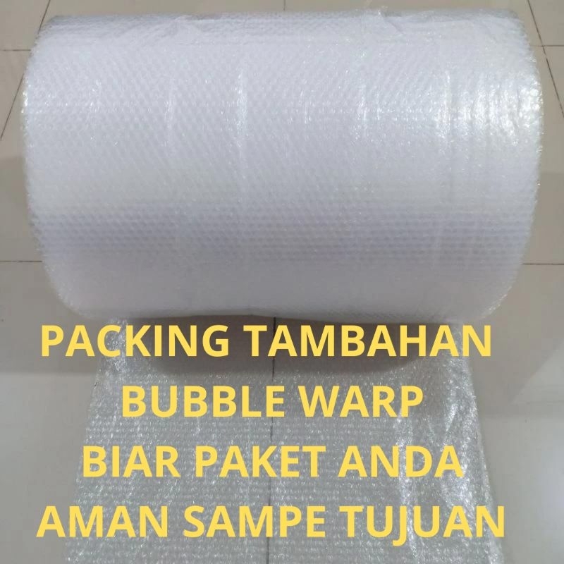 

PACKING TAMBAHAN BUBBLE WARP / TAMBAHAN PACKING BIAR AMAN / PACKING STOP KONTAK