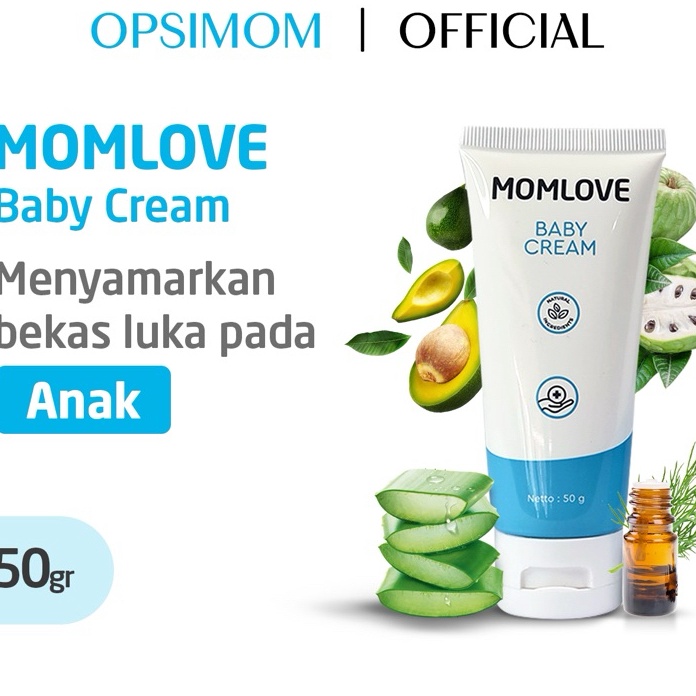 KF7 MOMLOVE Baby Cream Mengatasi Bekas Luka Anak  Menyamarkan Bekas Luka Gigitan Nyamuk  PELEMBAB KU