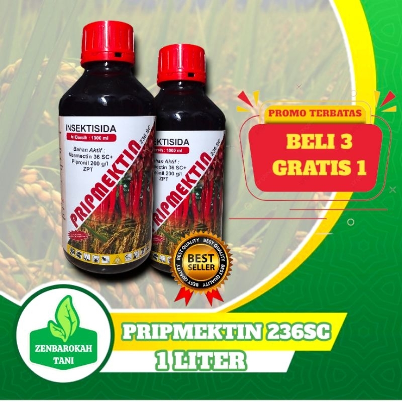 PRIPMEKTIN 236SC INSEKTISIDA BAHAN AKTIF ABAMEKTIN 36GL PIPRONIL PEMBASMI HAMA ZPT