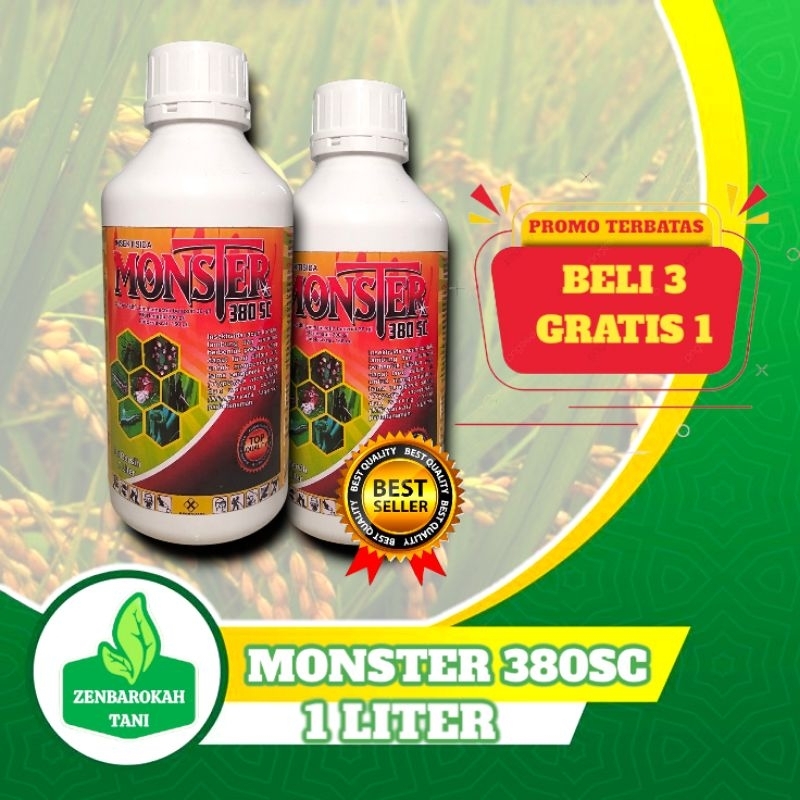 MONSTER 380SC INSEKTISIDA BAHAN AKTIF EMMAMECTIN BENZOAT KLORFENAPIR INDOXACARB