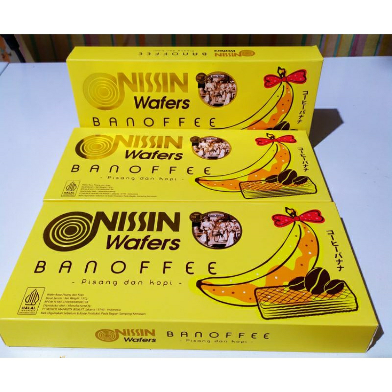 

NISSIN WAFER BANANA BANOFFEE PISANG DAN KOPI 137 gram