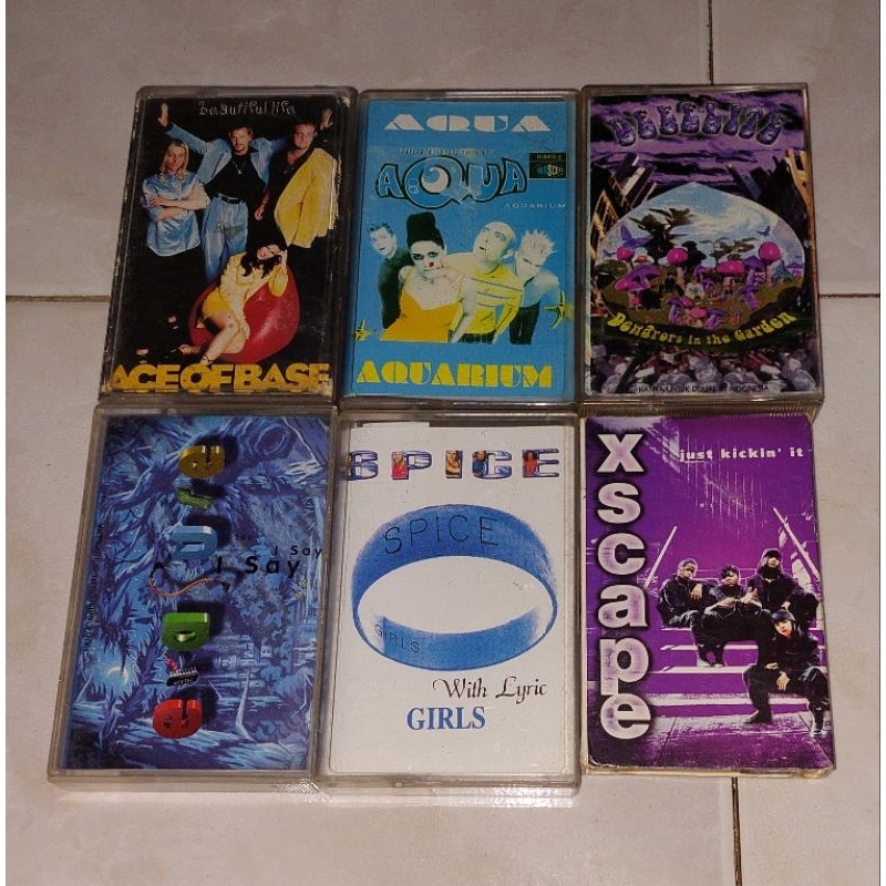 kaset pita barat ACE OF BASE-Beautiful Life ( Single ) / AQUA-Aquarium / DEEE LITE-Dewdrops In The G